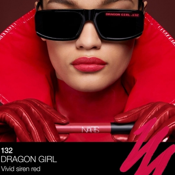 NARS Powermatte High Intensity Lip Pencil: Dragon Girl (132 Siren Red) .05oz NIB - Picture 4 of 8